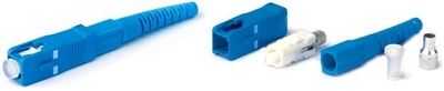 Разъем клеевой SC-SM-3 SC, SM (для одномодового кабеля), 3 мм, simplex, (синий) | 25330 Hyperline для 3мм син цена, купить