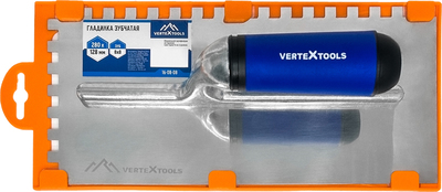 Гладилка зубчатая Vertextools 16-08-08 280x128 мм, 8x8 мм