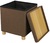 Пуф-столик складной 38х38х43 см цвет коричневый DREAM RIVER