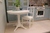 Стол кухонный круглый Версаль Delinia 2 персоны 90x90 см цвет белый