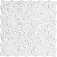 Плитка потолочная бесшовная полистирол белая Формат Нарцисс 50 x см 2 м² FORMAT