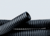 Труба гофрированная ПНД гибкая легкая d16мм без протяжки черн. (уп.100м) DKC 70716 (ДКС)