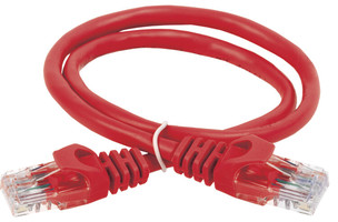 Коммутационный шнур (патч-корд), кат.5Е UTP, 3м, красный | PC04-C5EU-3M ITK IEK (ИЭК)