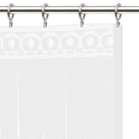Занавеска для кухни «Листопад» без шторной ленты 170х160 см полиэстер цвет белый аналоги, замены