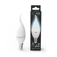 Лампа светодиодная LED 6.5вт 230в Е14 белый свеча на ветру Candle taiЛампа Gauss - 104101207