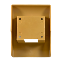 Монтажный бокс ПВХ к плинтусу, высота 56 мм, цвет светло-коричневый RICO