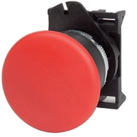 Кнопка грибовидная прозрачная с фиксацией красная D=40 - ABHL1M4N DKC (ДКС) d40мм д 40 ДКС цена, купить