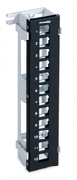 Модульная настенная патч-панель на 12 портов для модулей Keystone Jack с подставкой - 37788 Hyperline PPWBL-12 купить в Москве по низкой цене