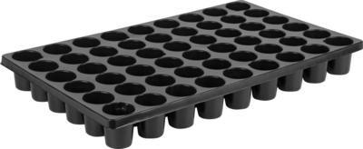 Кассета для рассады 52х31х6 см 54 ячейки пластик черный аналоги, замены