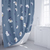 Штора для ванной Fixsen Crocus 180x200 см полиэстер цвет синий