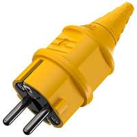 Вилка кабельная 16А 2п+З 230В IP44 SCHUKO защита от перегибов кабеля винт. клеммы желт. Mennekes 10840