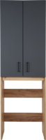 Шкаф для стиральной машины Акваль Лофт 64x198 см цвет серый