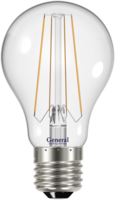 Лампа светодиодная LED 10Вт Е27 220В 4500К GLDEN-A60S-10-230-E27-4500 filament | 645800 General аналоги, замены