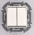 Переключатель модульный двухклавишный - INSPIRIA -10 AX 250 В~ белый 673655 Legrand