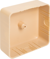 Распределительная коробка открытая IEK 75x75x28 мм 2 ввода IP20 цвет сосна (ИЭК)