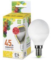 Лампа светодиодная LED-шар-standard 5Вт шар 3000К тепл. бел. E14 450лм 160-260В ASD 4690612002125 LLT