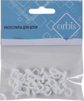 Бегунки-ролики для потолочной шины, пластик, цвет белый, 20 шт. ORBIS
