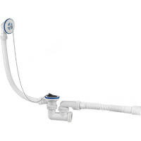 Сифон VIRPlast Универсал для ванн с пластиковыми чашками и гофротрубой L 500 мм D 40/50 30980241 WIRQUIN аналоги, замены
