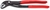 Клещи переставные COBRA сантехнические с фиксатором 70 мм (2 3/4) под ключ 60 L-300 Cr-V серые обливные рукоятки KN-8701300 KNIPEX