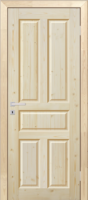 Дверь межкомнатная Кантри глухая массив дерева цвет натуральный 60x200 см МАРИО РИОЛИ