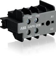 Контакт дополнительный CAF6-20E фронтальной установки для миниконтакторов B6/B7 - GJL1201330R0006 ABB B7 В6 В7 К6 аналоги, замены