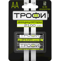 Аккумулятор HR6-2BL 2100 mAh (20/240/14400) (AA) | C0032099 ТРОФИ (блист.2шт) купить в Москве по низкой цене