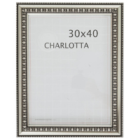 Рамка Charlotta 30х40 см пластик цвет серебро