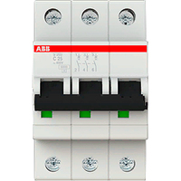 Автоматический выключатель 3-полюсной ABB S203 25А 6 кА тип С2CDS253001R0254
