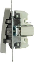 Выключатель встраиваемый Lexman Виктория 1 клавиша, цвет серебро матовый аналоги, замены