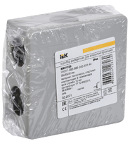 Распределительная коробка открытая IEK 85х85х40 мм 3 ввода IP44 цвет серый (ИЭК) аналоги, замены