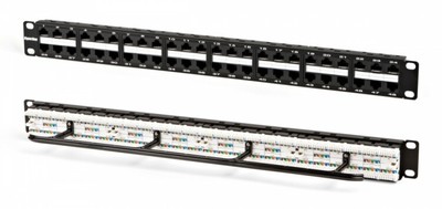 Патч-панель PPHD-19-48-8P8C-C6-110D высокой плотности 19", 1U, 48 портов RJ-45, категория 6, Dual IDC | 38970 Hyperline