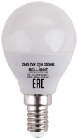 Лампа светодиодная Bellight E14 220-240 В 7 Вт шар 600 лм теплый белый цвет света аналоги, замены