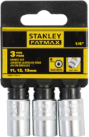 Набор торцевых головок Stanley Fatmax 1/4 дюйма, 11-12-13 мм