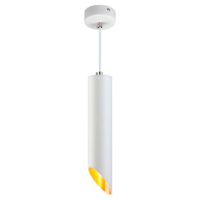 Светильник подвесной Eurosvet 7011, 1 лампа, 2 м², цвет белый/золото