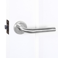 Дверная ручка Inspire Inox без запирания нержавеющая сталь диаметр 53 мм цвет серый