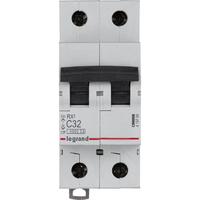 Выключатель автоматический двухполюсный RX3 4500 32А C 4,5кА | 419700 Legrand