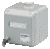 Корпус настенной розетки Cepex с замком для 2-й информ.розетки AMP Jack (41457) IP44 сер. Mennekes 4360