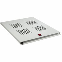 Модуль вентиляторный потолочный с 4-мя вентиляторами, без термостата, для шкафов серии Standart глубиной 800мм | 04-2601 REXANT