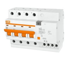 Выключатель автоматический дифференциального тока АД14 4п 32А C 100мА тип AC (8 мод) | SQ0204-0037 TDM ELECTRIC четырехполюсной цена, купить