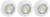 Фонарь подсветка 1хLED (COB) 3xAAA SB-502 NEW пушлайт Аврора белый (3 шт. в коробке) | Б0031041 ЭРА (Энергия света)