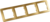 Рамка четырёхместная, скрытой установки, цвет золото | Р404-07 HEGEL