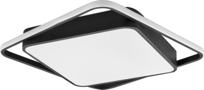 Светильник потолочный светодиодный Eurosvet Jeremy 90252/1 с пультом управления, 19 м², регулируемый белый свет, цвет черный