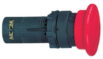 Кнопка красная возвратная 22мм грибовидная поворотная 1нз - XB7ES542P Schneider Electric АВАРИЙНОГО ОСТ с аналоги, замены