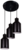 Светильник подвесной 21 Век-свет 1120/3 220-240В 3 лампы черный