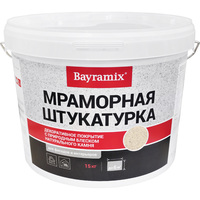 Штукатурка мраморная Bayramix Magnolia White-N 15 кг фракция 0.5-1.0 мм BMSH-MW-N