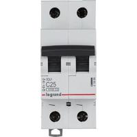Автоматический выключатель 2-полюсной Legrand RX3 25А 4,5 кА тип С 419699