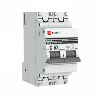 Автоматический выключатель EKF PROxima 2 П 16 А С 6 kA ВА 47-63 mcb4763-6-2-16C-pro