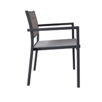 Кресло садовое Steel 55x80x55 см сталь/текстилен антрацит аналоги, замены