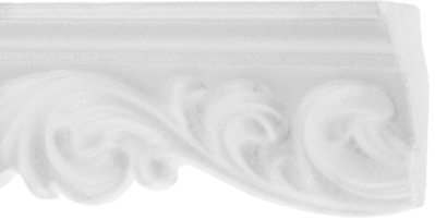 Плинтус потолочный для натяжных потолков полистирол Format 206057 белый 28х53х2000 мм