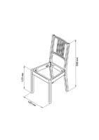 Основание стула Марсель Delinia 42х90x37 см материал массив цвет белый аналоги, замены